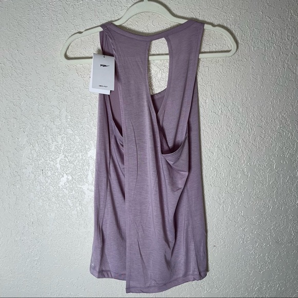 Nike women’s Yoga Dri-fit tank, various sizes, plum fog - Picture 3 of 6